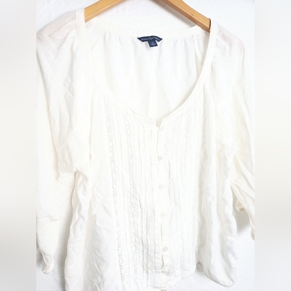 American Eagle Outfitters Buttoned Blouse Size L/G - Picture 2 of 6